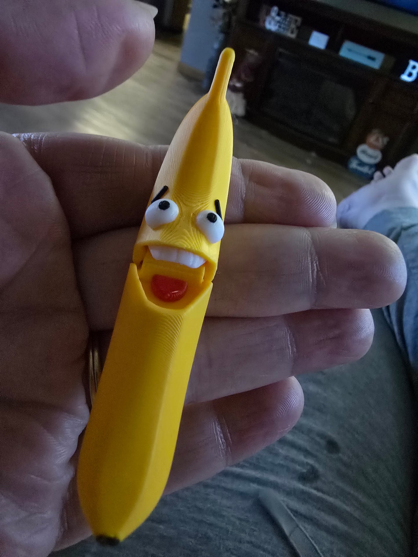 Fidget Banana Keychain