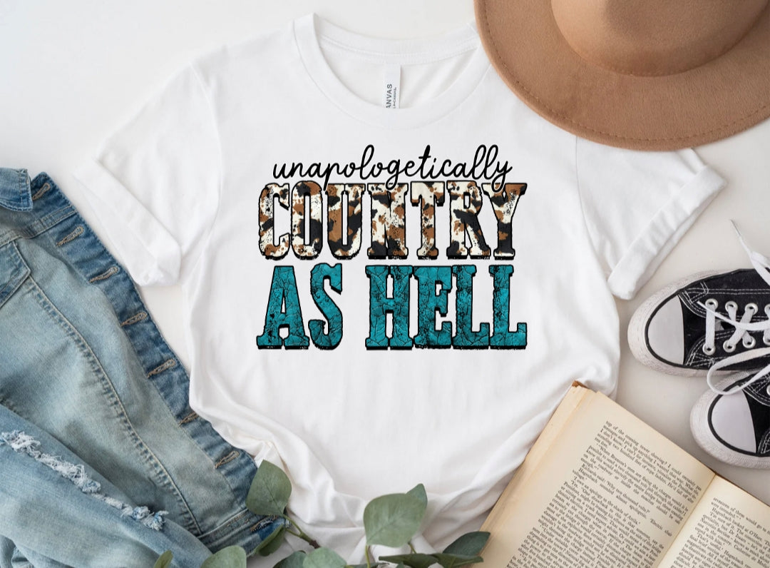 Country As Hell tshirt