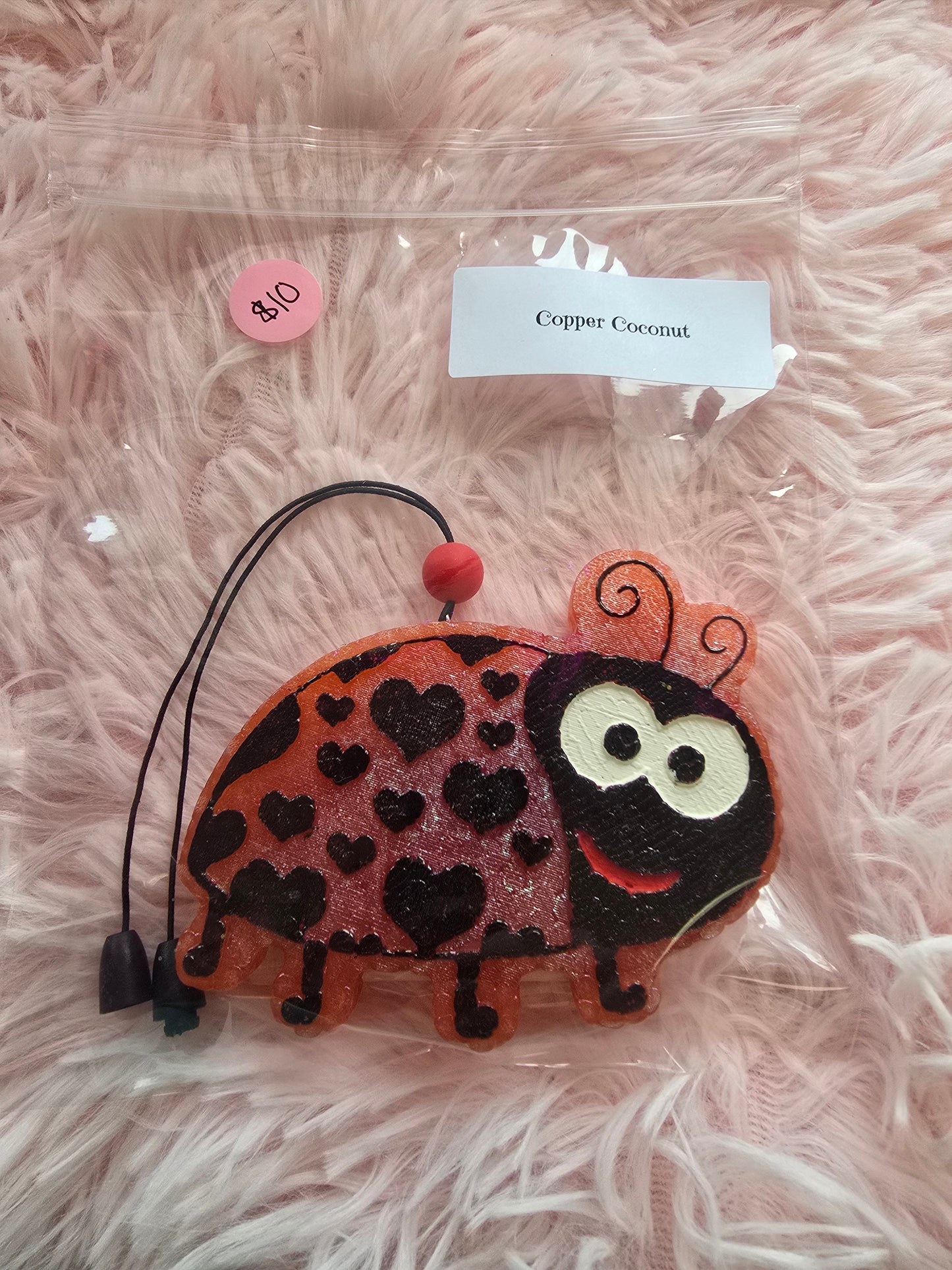Copper Coconut Lady Bug Freshie