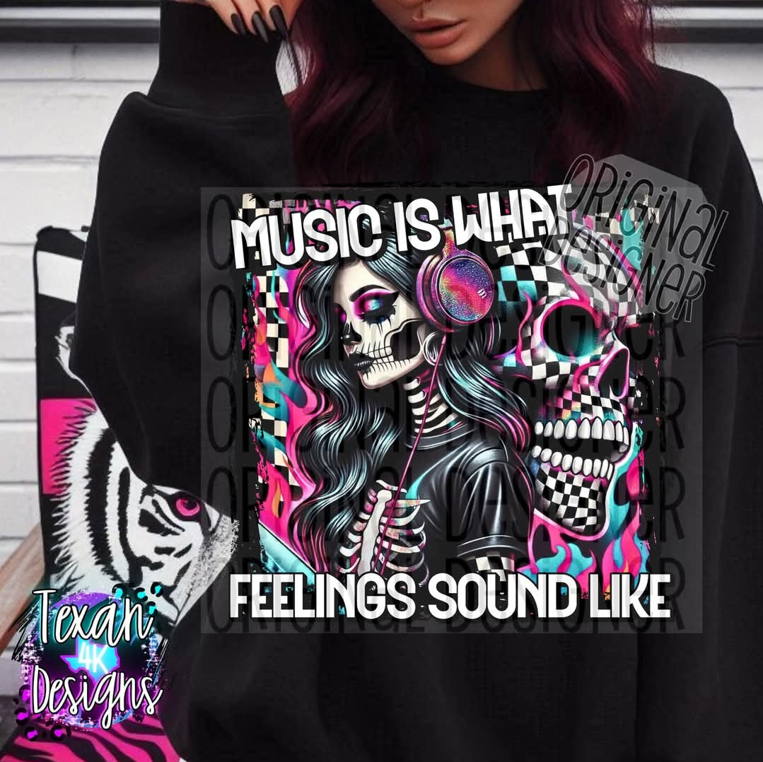 Music long sleeve tshirt