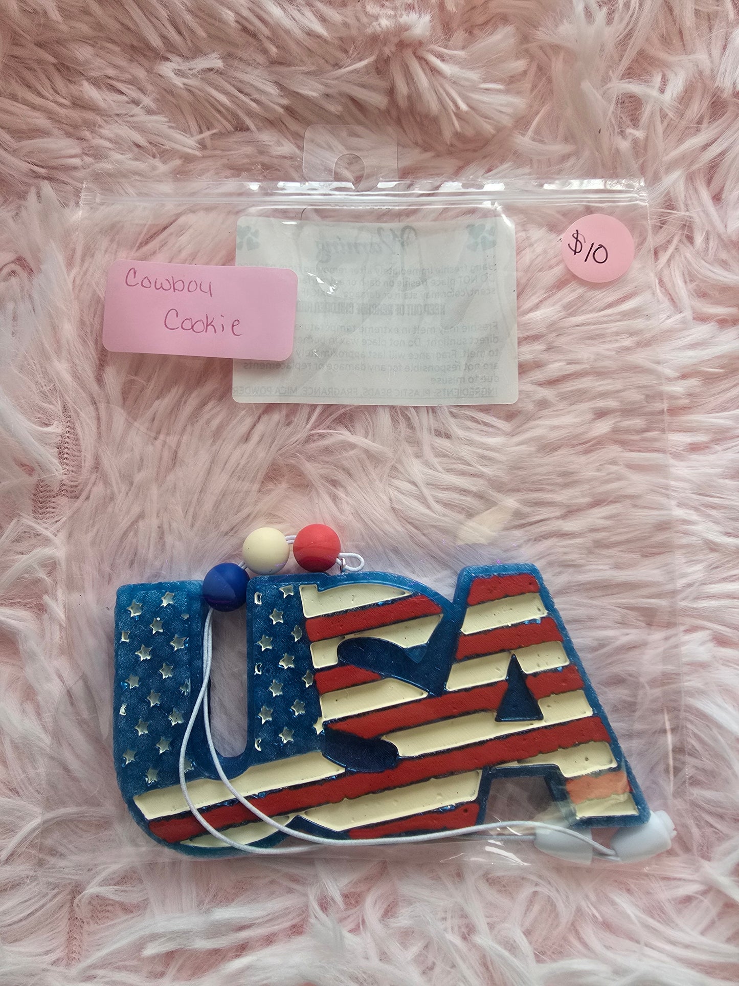 USA freshie in the scent of Cowboy Cookie