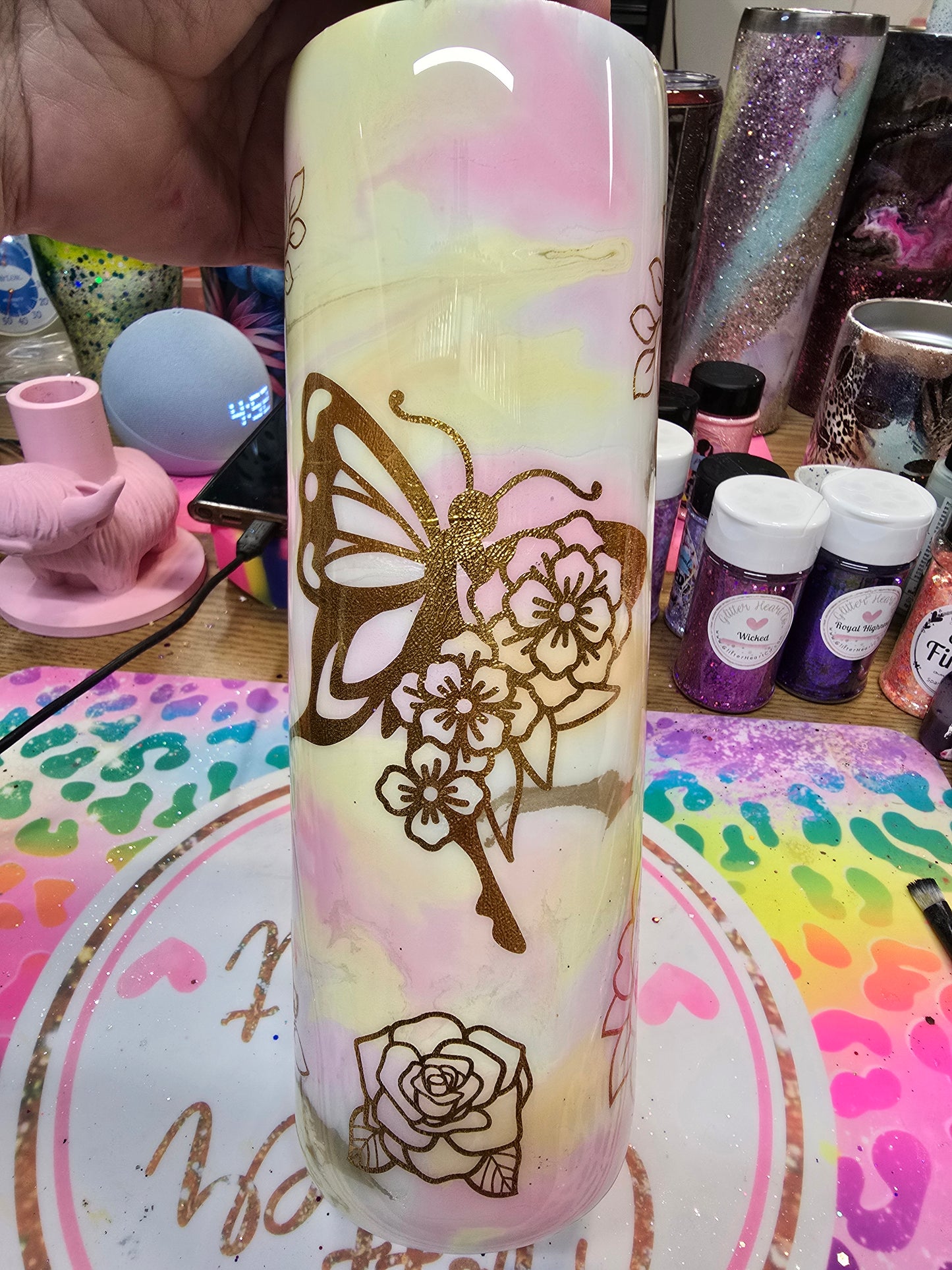 32oz Spring Butterflies