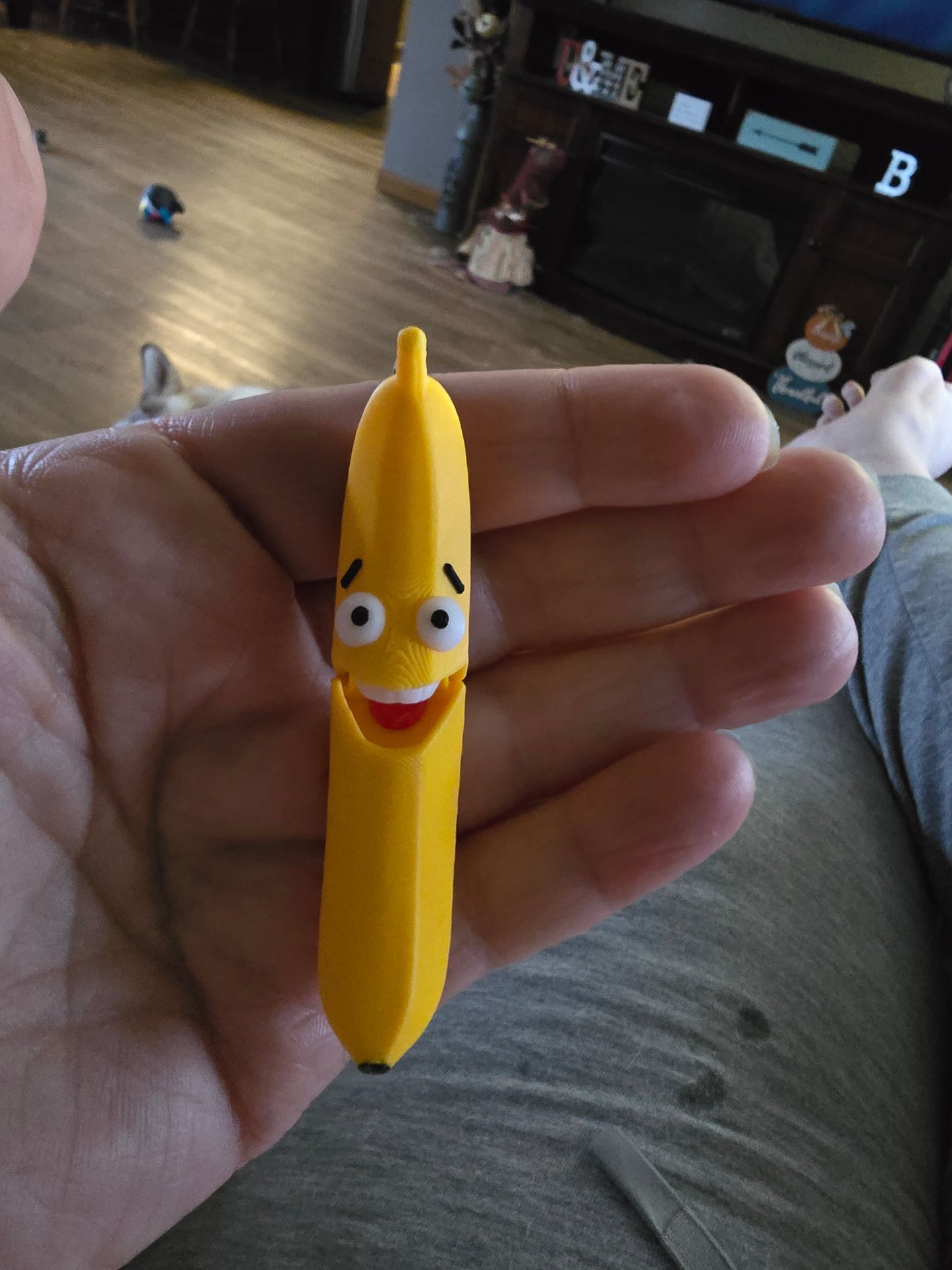 Fidget Banana Keychain