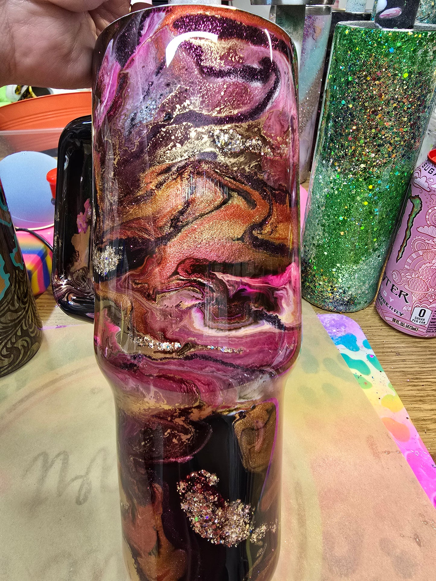 40 oz Pink Western Suspension