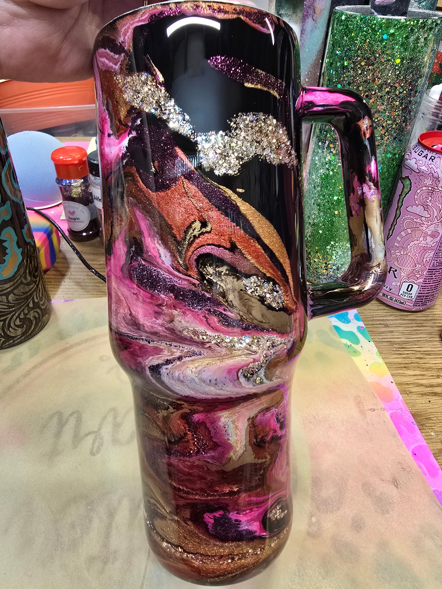40 oz Pink Western Suspension