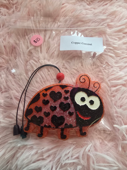 Copper Coconut Lady Bug Freshie