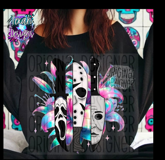 Scary Flower Long Sleeve Tshirt