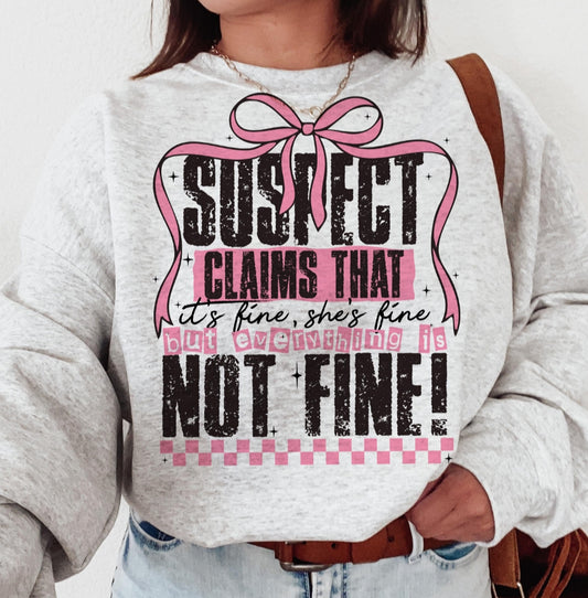 Suspect Crew Neck Sweatshirt